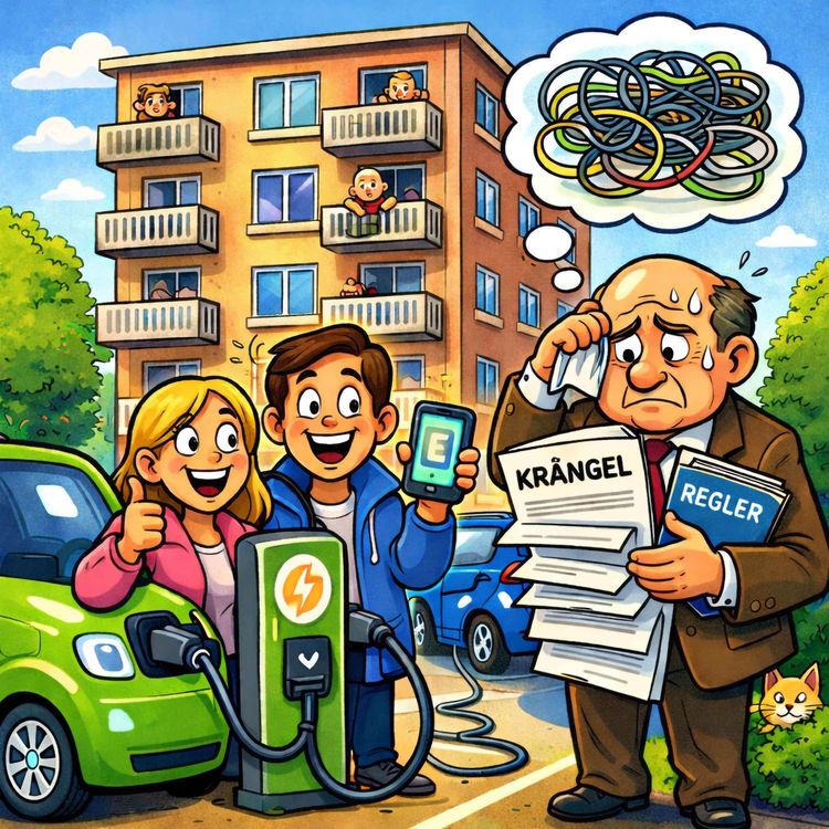 cover art for Nu kan du i lägenhet kräva laddning