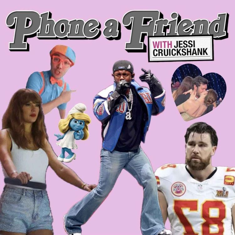 cover art for Apple Bottom Jeans, Smurfs With The Fur (ft. Kendrick Lamar, Trayvis Swelce, Rihanna, Adam Brody & Blippi)