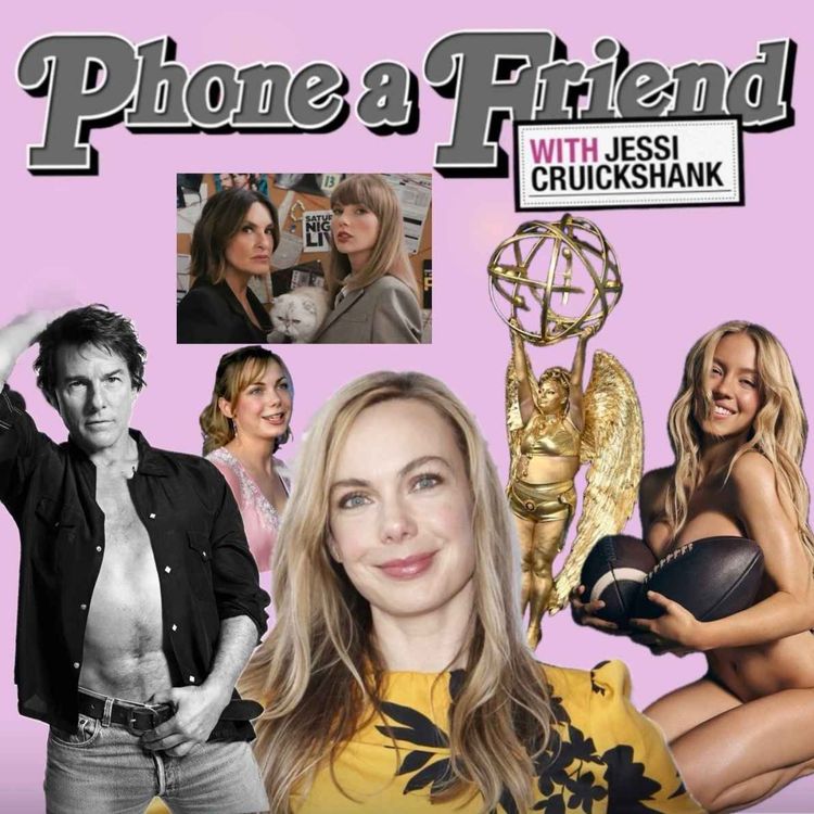 cover art for I’m Young, I’m Relevant, I’m Shirtless w/ Amanda Walsh (ft. Sydney Sweeney, Tom Cruise, Taylor Swift, The Emmys)