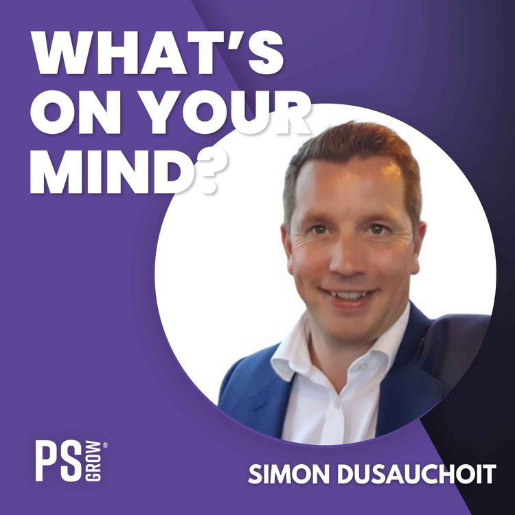 cover art for 294 Simon Dusauchoit Over Hij Zijn Eigen Software Development Bedrijf Startte, Dat Uitmondde In Een Medisch Software Bedrijf En Het Later Verkocht | What's On Your Mind? (Dutch/Nederlands)