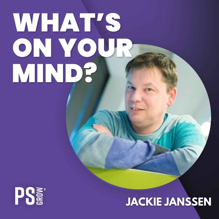 cover art for 334 Jackie Janssen Over Zijn Nieuwste Boek AI, De Herontdekking Van De Mens | What's On Your Mind? (Dutch/Nederlands)