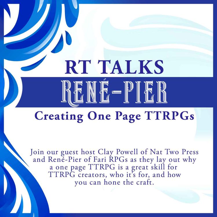 cover art for René-Pier Deshaies Talks Creating One Page TTRPGs