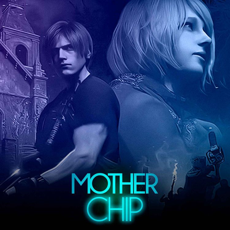 cover art for MotherChip #417 - Resident Evil 4 Remake, Mario + Rabbids: Sparks of Hope e Lance Reddick