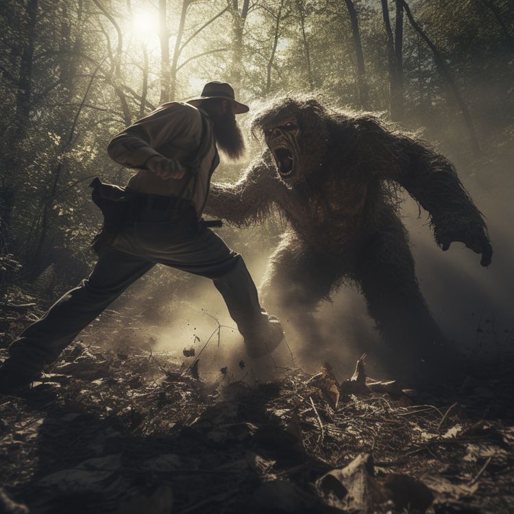 cover art for 10 TRUE SCARY CRYPTID ENCOUNTER HORROR STORIES (DOGMAN,BIGFOOT,SKINWALKER)