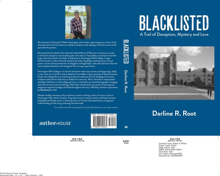 cover art for BLACKLISTED-A Trail of Deception, Mystery and Love - Darline R. Root author