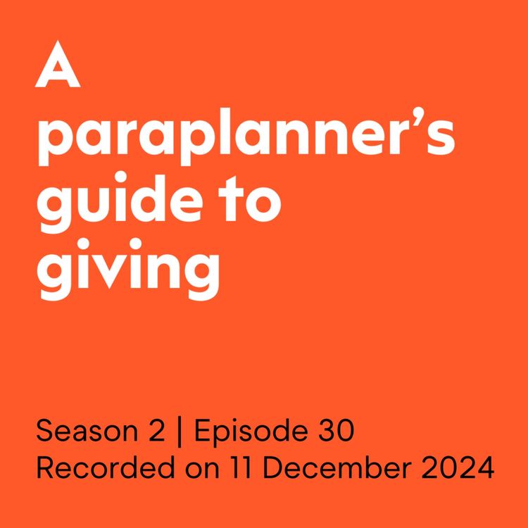 cover art for A paraplanner's guide to giving