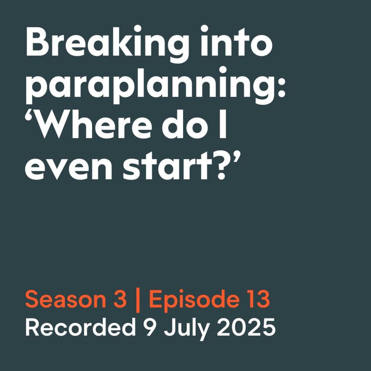 cover art for Breaking into paraplanning: 'Where do I even start?'
