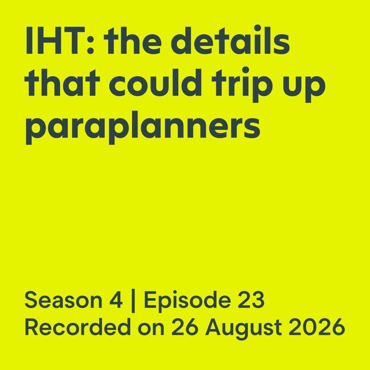 cover art for IHT: the details that could trip up paraplanners