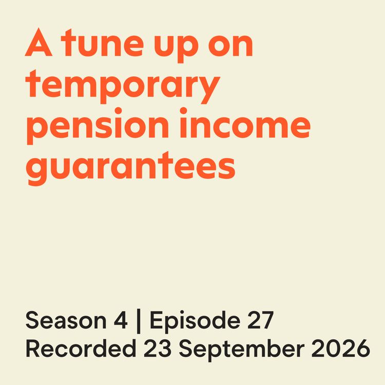 cover art for A tune up on temporary pension income guarantees
