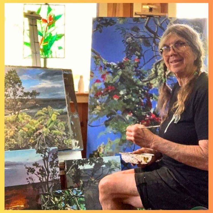 cover art for Artist Diana Miller in Hawai'i Volcanoes National Park