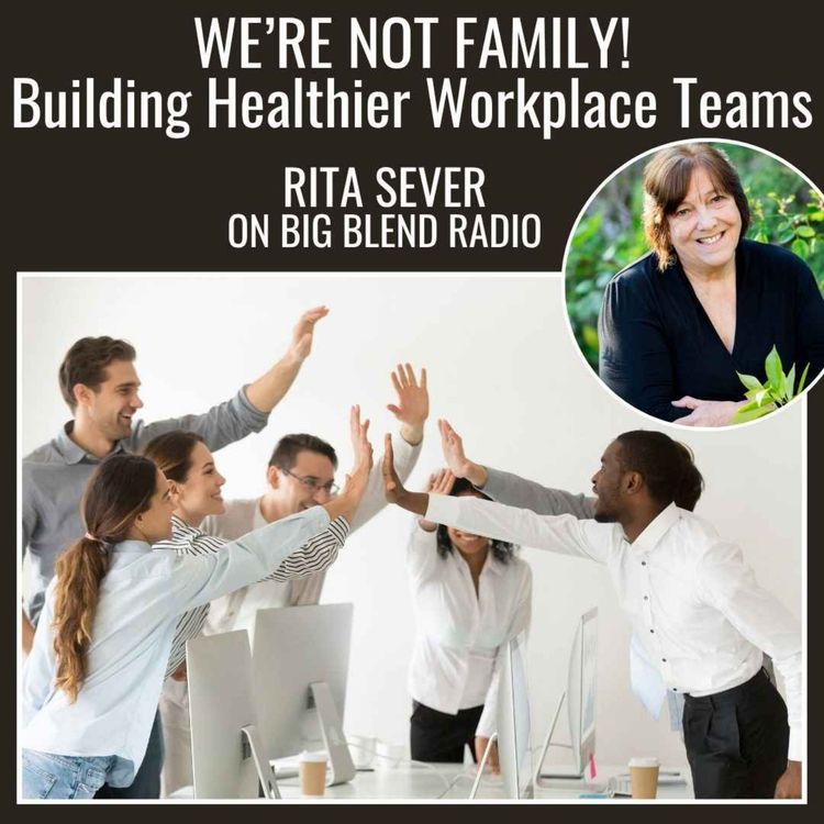 cover art for We're Not Family: Building Healthier Workplace Teams