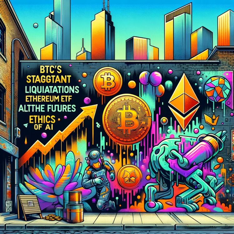 cover art for Jan 30: BTC's Stagnant Growth, Crypto Liquidations, Altcoin Futures, Ethereum ETF, Ethics of AI-Images