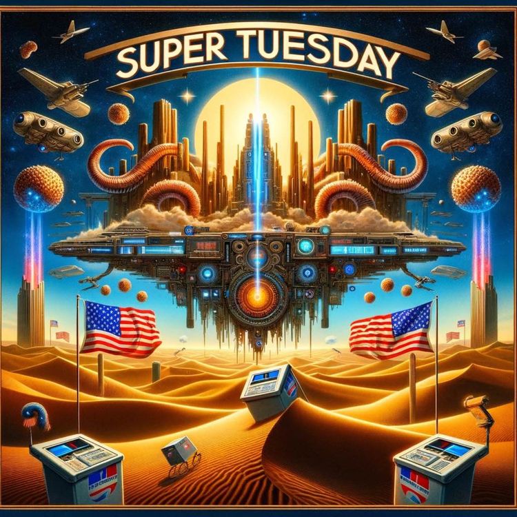 cover art for Mar 5: I Saw Dune 2, Crypto’s Super Tuesday