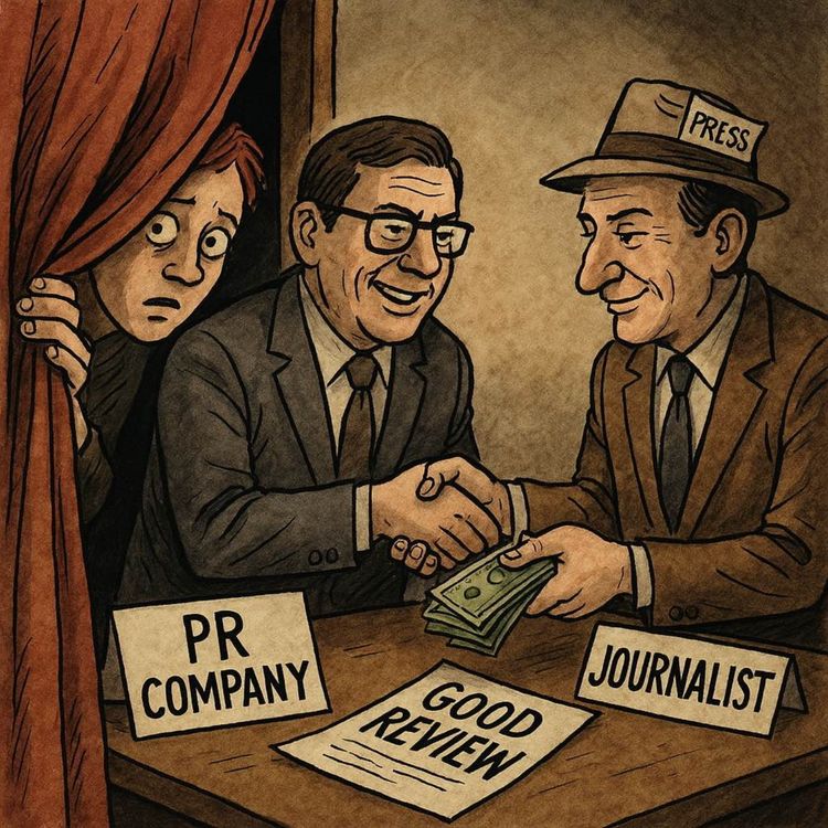 cover art for June 18: Behind the Curtain: PR, Podcast Integrity, and Boring Guests