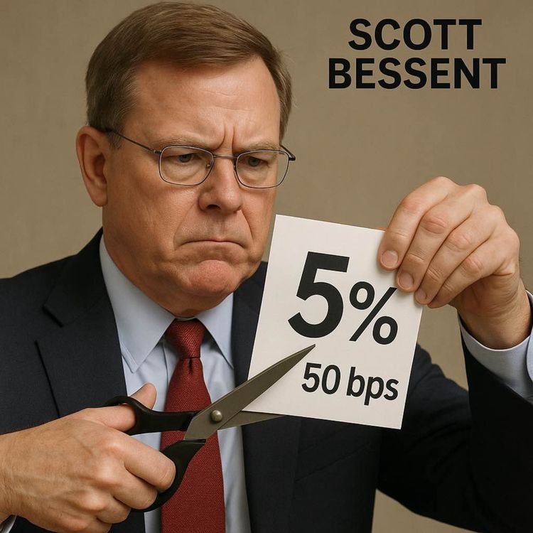 cover art for Aug 13: Bessent Floats 50bp Fed Cut in September