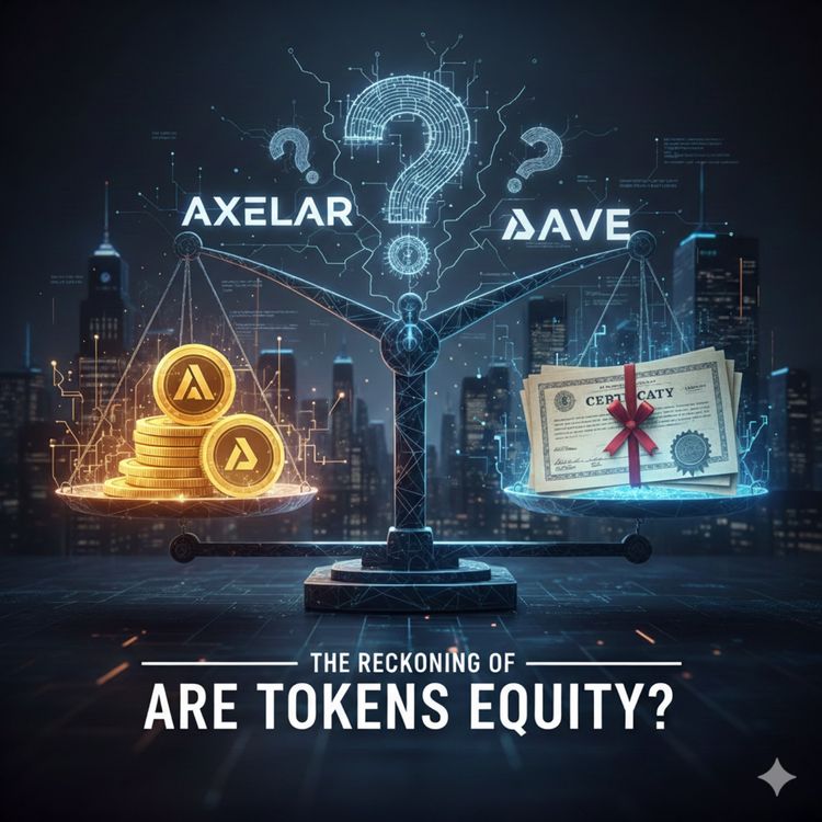 cover art for Dec 16: Are Tokens Equity? The Reckoning of Axelar & Aave