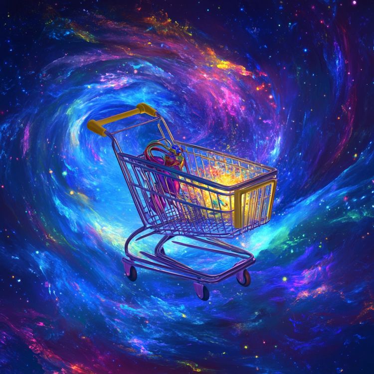 cover art for The Cosmic Shopping Cart