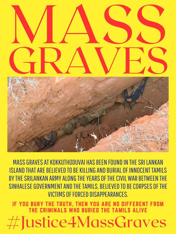 cover art for kokkuthoduvai mass graves Sri lanka