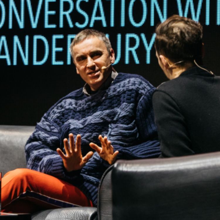 cover art for Raf Simons in conversation with Alexander Fury: "Designers should not fear new generations, they should promote new generations"