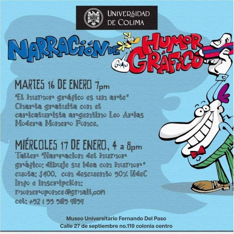 cover art for Taller “Narración del Humor gráfico: dibuje su idea con humor”. Imparte Leo Arias. Dirigido a adolescentes y adultos. 