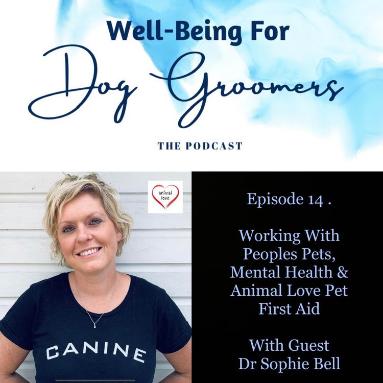 cover art for Episode 14 ... Dr Sophie Bell - Working With Peoples Pets, Mental Health & Animal Love Pet First Aid