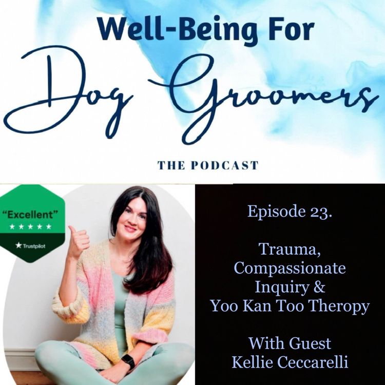 cover art for Episode 22 ... Kellie Ceccarelli - Trauma, Compassionate Inquiry & Yoo Kan Too Theropy