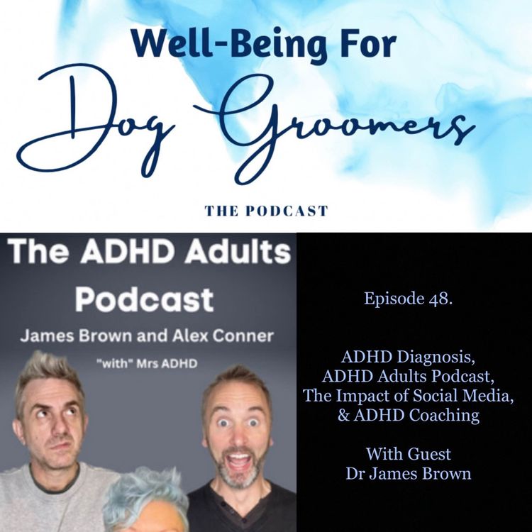 cover art for Episode 48 - Dr  James Brown ... ADHD Diagnosis, ADHD Adults Podcast, The Impact of Social Media & ADHD Coaching