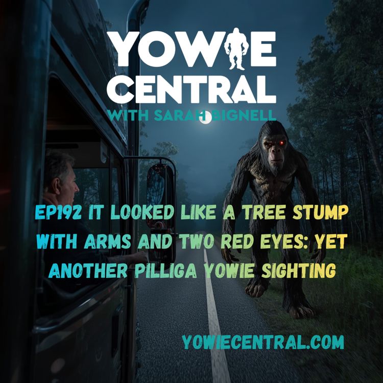 cover art for EP192 It Looked Like a Tree Stump with Arms and Two Red Eyes: Yet Another Pilliga NSW Yowie Sighting
