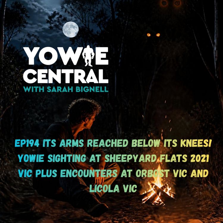 cover art for EP194 Its Arms Reached Below its Knees! Yowie Sighting At Sheepyard Flats VIC 2021 Plus Encounters at Orbost VIC and Licola VIC