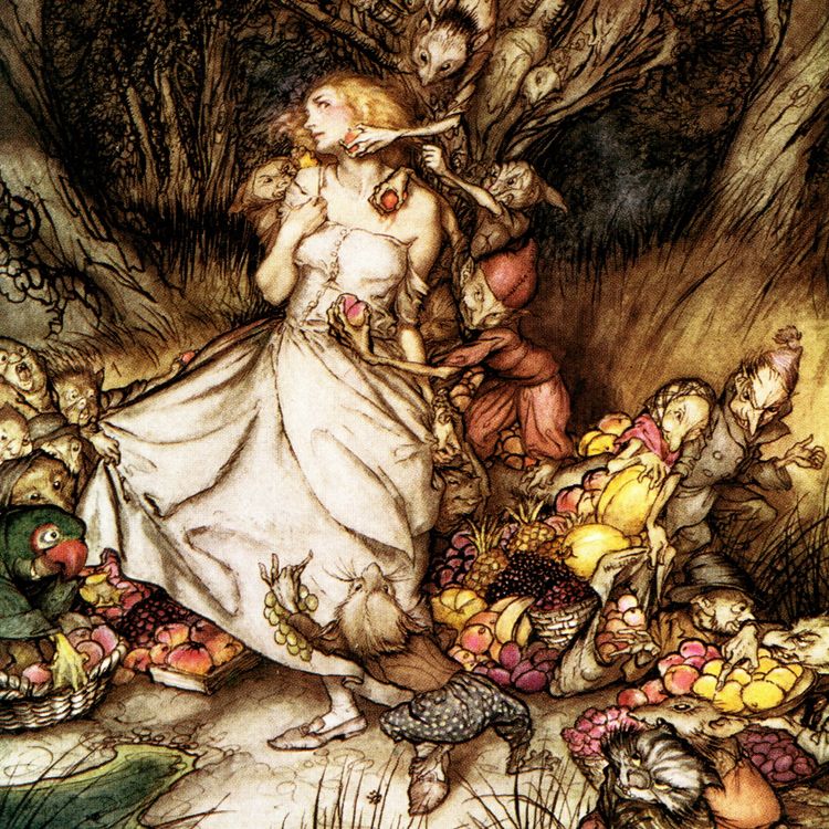cover art for Christmas with CHRISTINA ROSSETTI: Tony explores the Pre-Raphaelite's Poetry and Reads GOBLIN MARKET