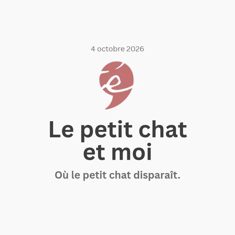 cover art for Le petit chat et moi