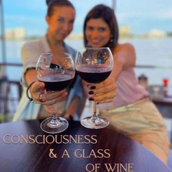 cover art for Consciousness and a  Glass of wine