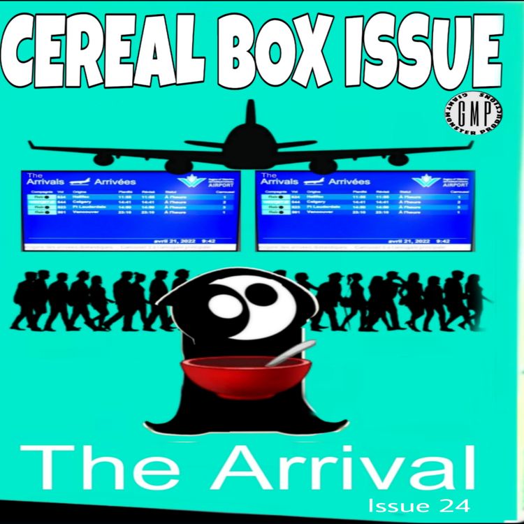 cover art for Issue 24. The Arrival.