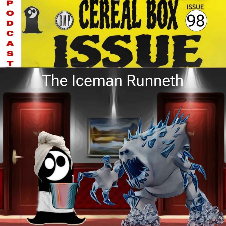 cover art for Issue 98. The iceman runneth