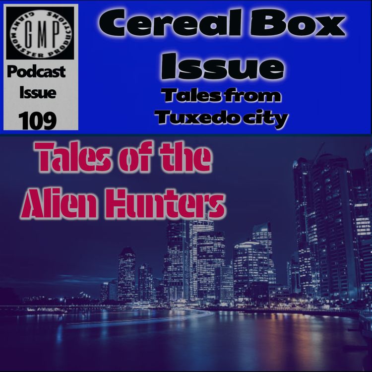 cover art for Issue 109. tales of the Alien Hunters.