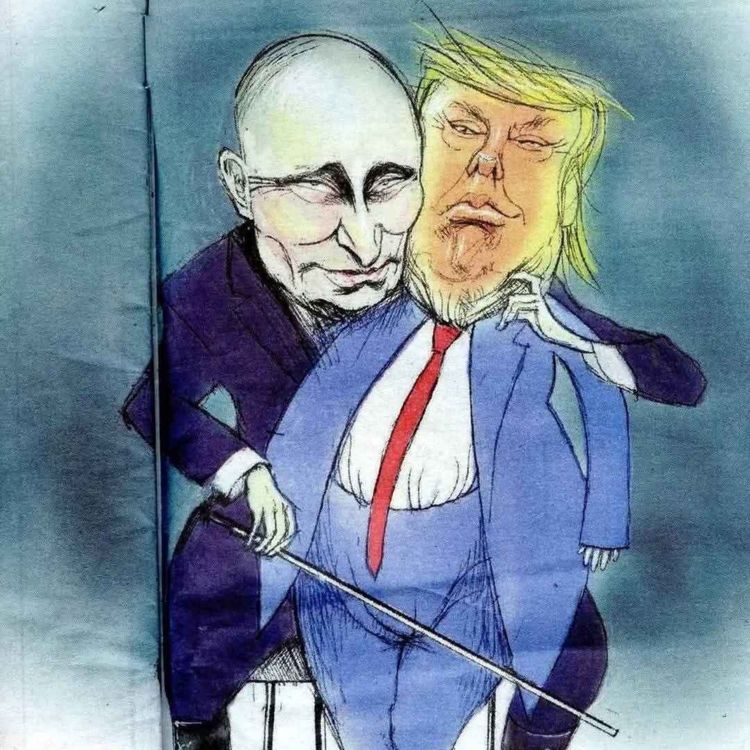 cover art for Vladimir Putin & the antidote to Donald Trump (TINY HANDS, SO TINY) and terrible hair (NOT HIS OWN).