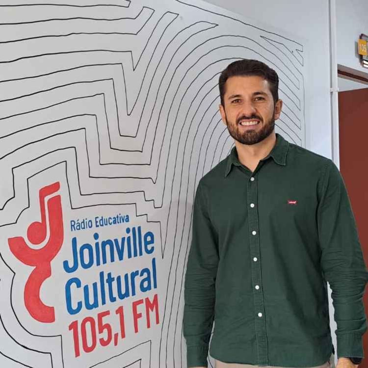 cover art for PAPO EM DIA - 2ª edição do Prêmio 100% Joinville - Presidente do Núcleo da Indústria Cultural da ACIJ, Fábio Martins.