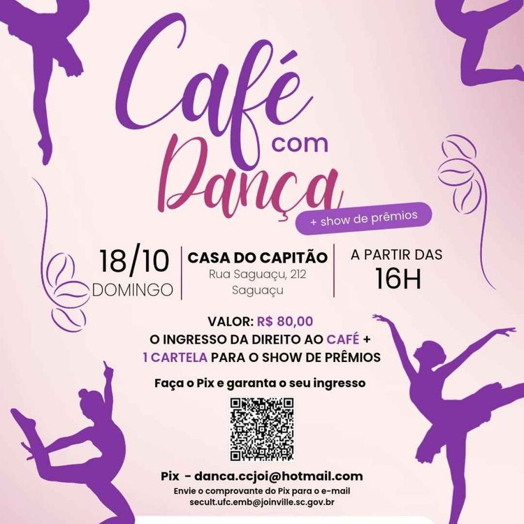 cover art for Café com Dança promove apresentações e show de prêmios em Joinville