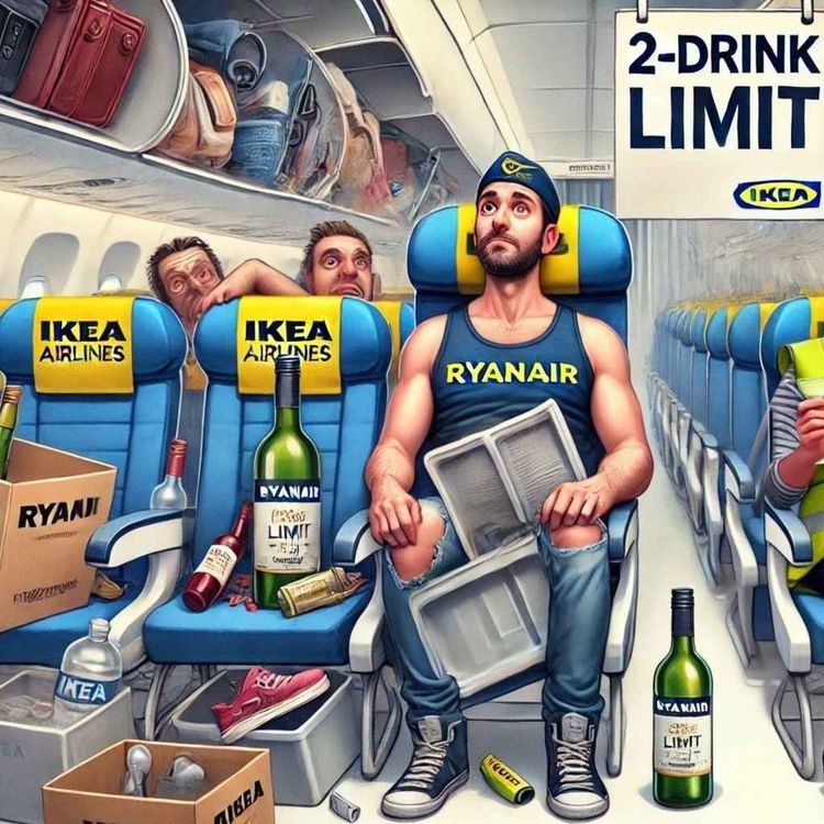 cover art for Ryanair’s 2-Drink Limit, IKEA Air & A Mystery Airline That Starts with A