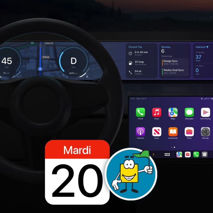 cover art for Apple sort prudemment le nouveau CarPlay du garage