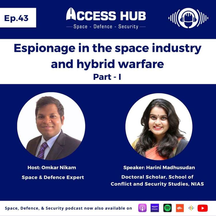 cover art for Ep.43 Espionage in the space industry and hybrid warfare - Part-I | Harini Madhusudan