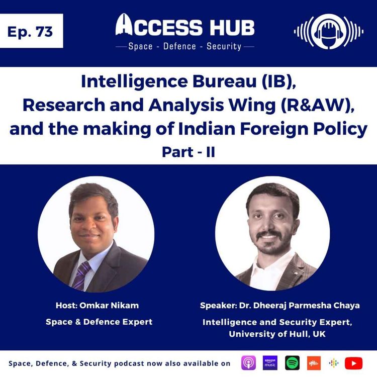 cover art for Ep.73 Intelligence Bureau (IB), Research and Analysis Wing (R&AW), and the making of Indian Foreign Policy - Part-II | Dr. Dheeraj Paramesha Chaya