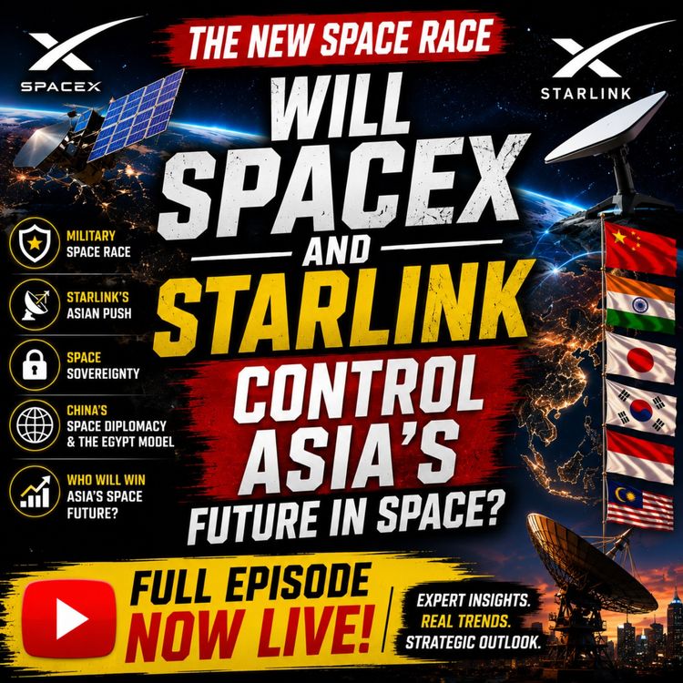 cover art for Ep.155 SpaceX's Starlink Expansion in Asia: Opportunity, Threat, or Both? | Blaine Curcio
