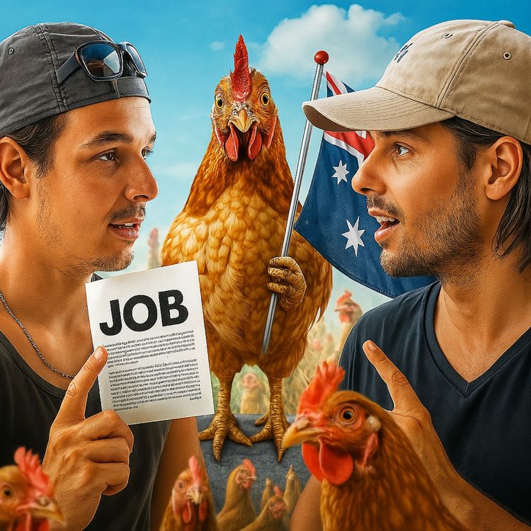 cover art for Travailler dans une ferme de poulets en Australie