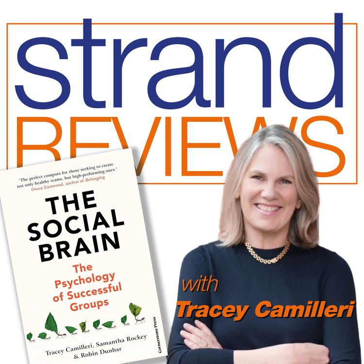 cover art for The Social Brain, with the author, Tracey Camilleri