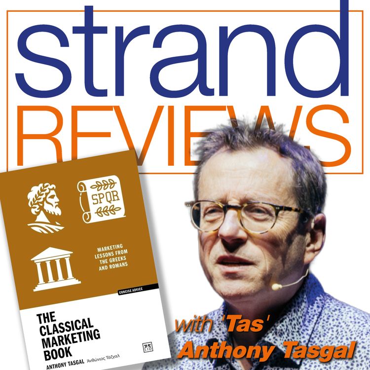 cover art for The Classical Marketing Book, with the author, Anthony 'Tas' Tasgal