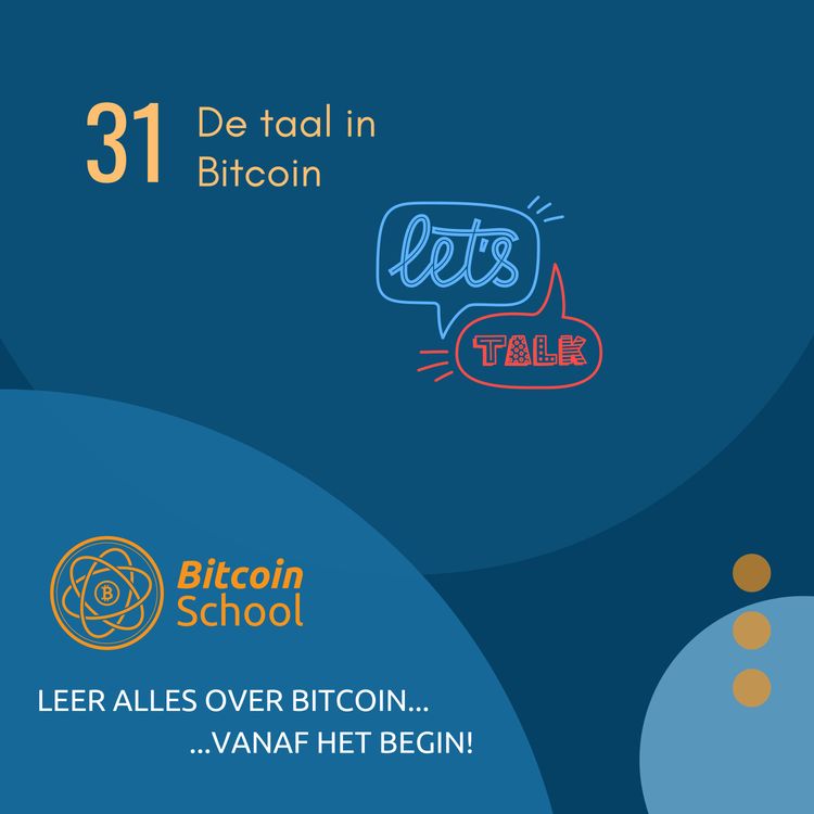 cover art for Les 31 - De taal in Bitcoin