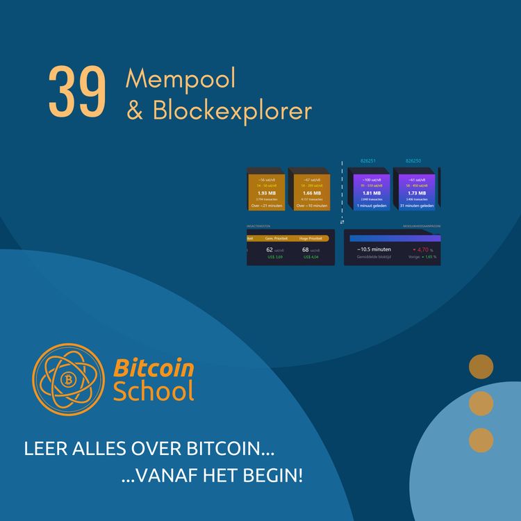 cover art for Les 39 - Mempool & Blockexplorer