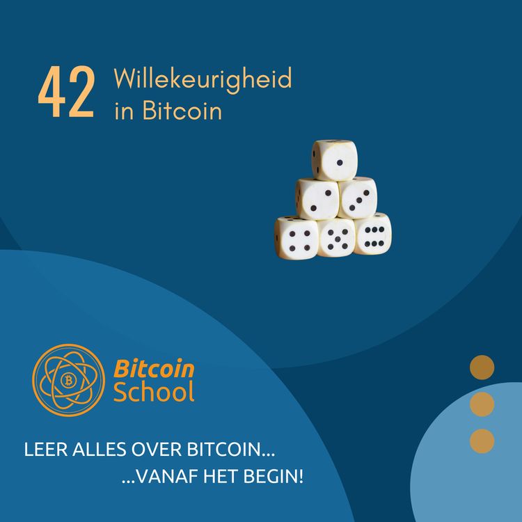 cover art for Les 42 - Willekeurigheid in Bitcoin