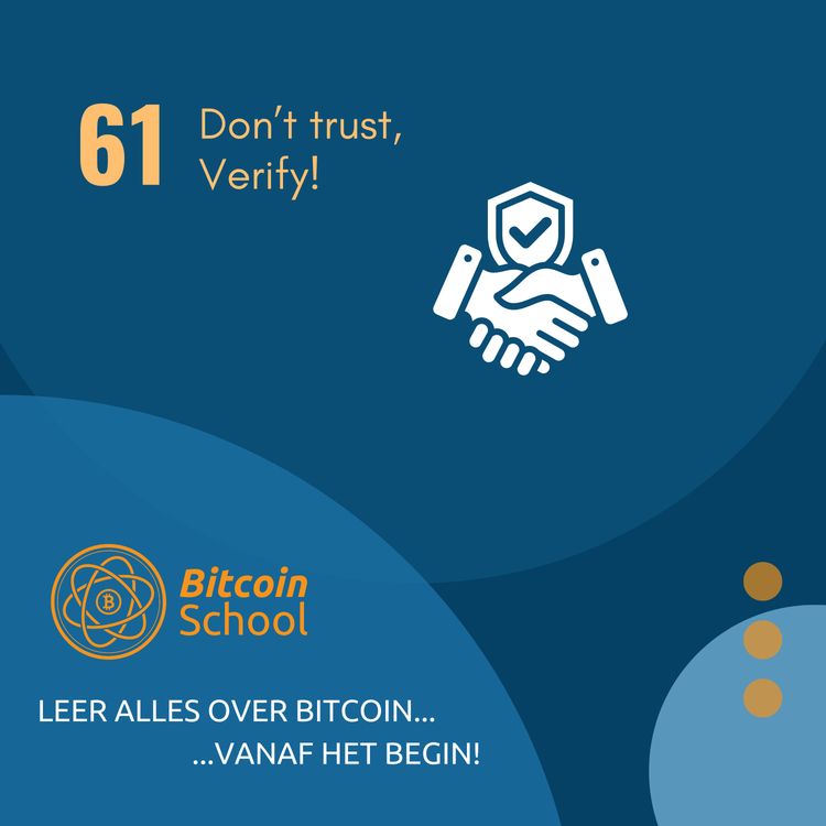 cover art for Les 61 - Bitcoin & Vertrouwen